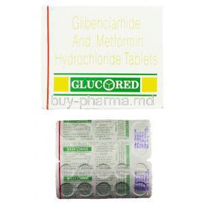 Glucored, Generic Glucovance, Glibenclamide 2.5 mg/ Metformin 400 mg