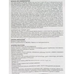 Medrol, Methylprednisolone 16 mg information sheet 5