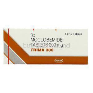 Trima , Generic Manerix /Aurorix, (Moclobemide) 300 mg box