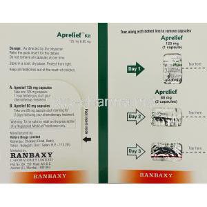 Aprelief Kit, Generic  Emend, Aprepitant 125 mg and 80 mg Ranbaxy