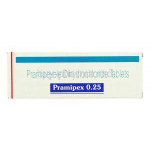 Pramipex, Generic Mirapex/ Pramipex, Pramipexole 0.25 mg box