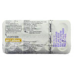 Arcalion, Sulbutiamine 200 mg Serdia Manufacturer