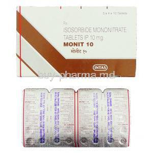 Monit, Generic  Imdur, Isosorbide Mononitrate 10 mg