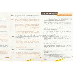Spectraban Sensitive Cream information sheet 4