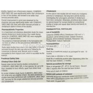 Clindoxyl Once Daily Gel information sheet 6