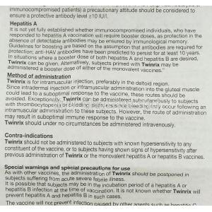 Twinrix Syringe Information Sheet 4