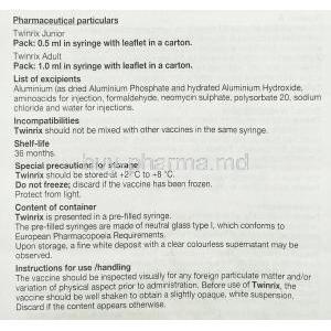 Twinrix Syringe Information Sheet 9