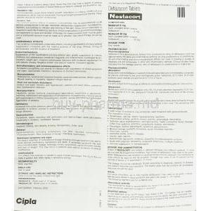 Nestacort, Generic Calcort, Deflazacort 6 mg information sheet 1