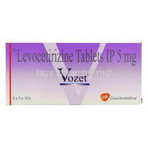 Vozet , Levocetirizine 5 mg box