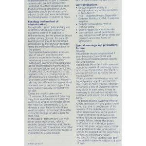 Novonorm, Repaglinide 0.5 mg information sheet  2