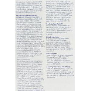 Novonorm, Repaglinide 0.5 mg information sheet 7