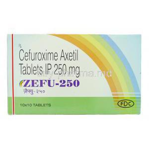 Zefu, Generic  Ceftin, Cefuroxime 250 mg