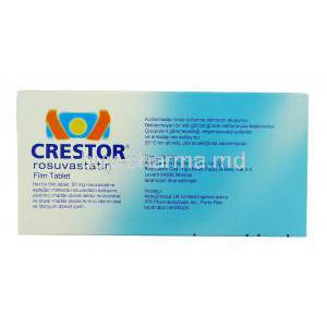 Crestor, Rosuvastatin  20 mg box (From Turkey)