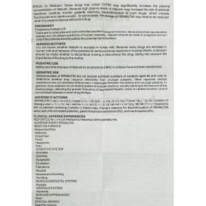 Ributin, Generic Mycobutin, Rifabutin 150 mg information sheet 3