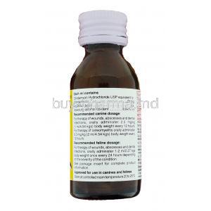 Clinvet , Generic Antirobe/ Cleocin Oral Solution bottle information