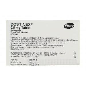 Dostinex (From Turkey) Pfizer