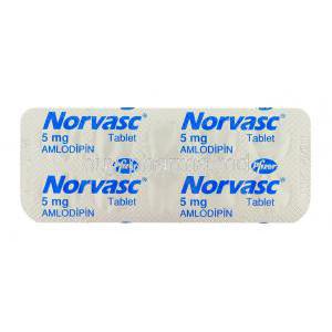 Norvasc 5 mg packaging