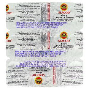 Seacod, Cod Liver Oil packaging