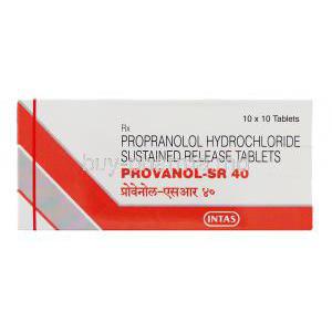 Provanol-SR, Generic  Inderal, Propranolol SR 40 mg   Intas