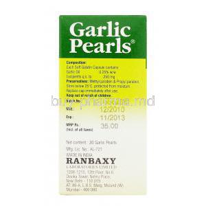 Garlic Pearls Composition