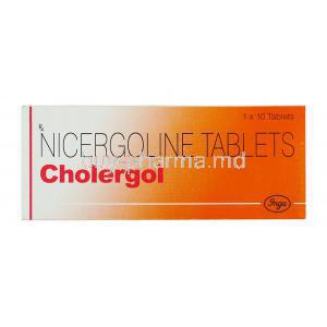 Cholergol, Generic Sermion, Nicergoline 30 mg box