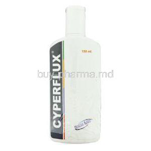 Cyperflux , Generic Nix , Permethrin, Shampoo bottle