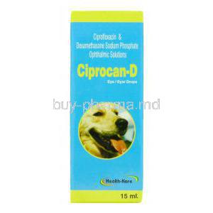 Ciprocan D, Ciprofloxacin, Dexamethasone  Eye/Ear Drop  (Health Kare)