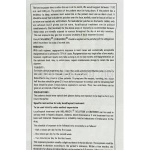 Melanocyl Solution information sheet 4