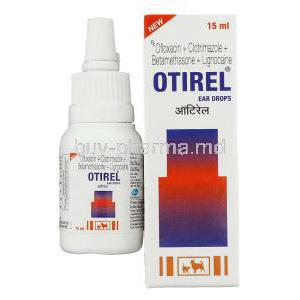 Otirel, Ofloxacin/ Clotrimazole/ Beclomethasone Dipropionate/ Lignocaine Ear Drops