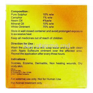 Sulfacure Ointment composition