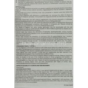 CCM, Calcium Citrate Malate / Folinic acid / Vitamin D3 information sheet  2