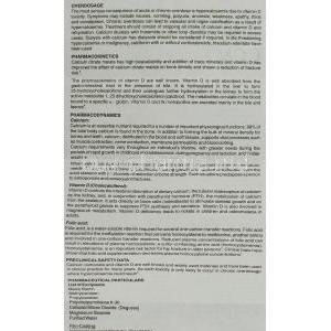 CCM, Calcium Citrate Malate / Folinic acid / Vitamin D3 information sheet  3