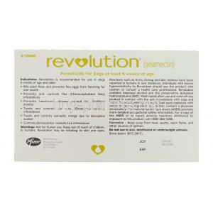 Revolution for Dog (20-40 lbs) 3 single doses tubes (Pfizer)