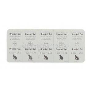 Drontal Cat Tablets packaging