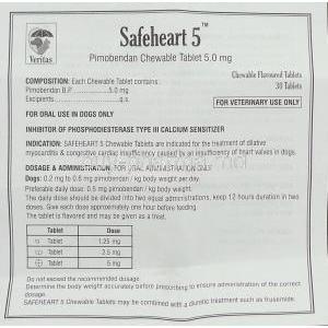 Safeheart Chewable information sheet 1