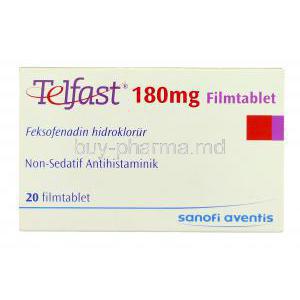 Telfast 180 mg Sanofi Aventis