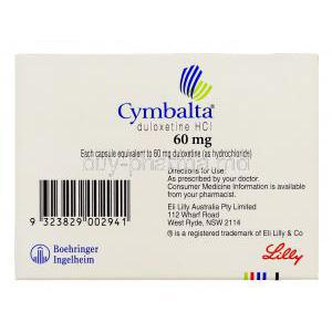Cymbalta 60 mg Eli Lilly