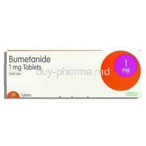 Generic Bumex, Burinex, Bumetanide 1 mg Teva