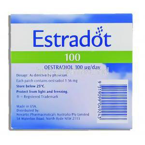 Estradot Oestradiol 100mcg Transdermal Patches
