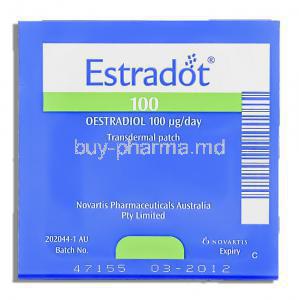Estradot Oestradiol 100mcg Transdermal Patch