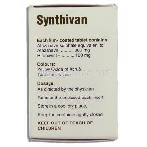 Synthivan, Atazanavir/ Ritonavir box composition