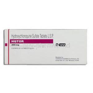 Hqtor, Generic Plaquenil, Hydroxychloroquine 200 mg box