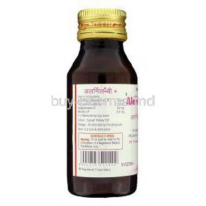 Alernyl-B Expectorant, Bromhexine/ Guaiphenesin/ Salbutamol/ Menthol