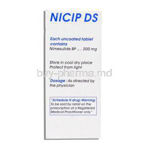 Nicip DS, Nimesulide 200 Mg Tablet (Cipla)