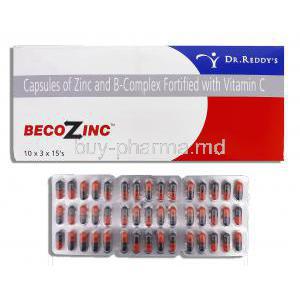 Becozinc, Zinc/ B-Complex/ Vitamin C