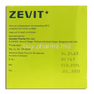 Zevit, Vitamins B-Complex and C with Zinc Sulphate, Remidex