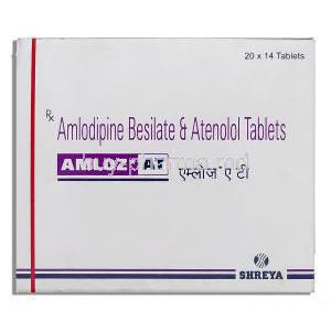 Amloz AT, Generic  Norvasc Tenormin, Amlodipine   Atenolol  Tablet