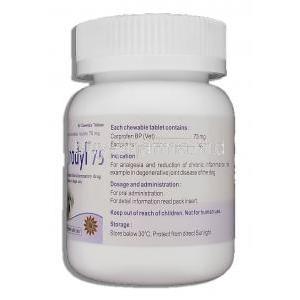 Carodyl, Carprofen 75 mg bottle information