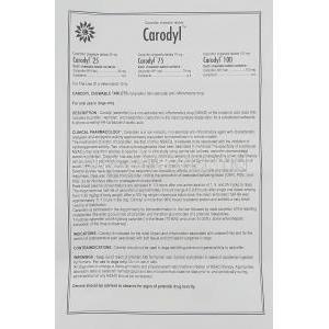 Carodyl, Carprofen 75 mg information sheet 1