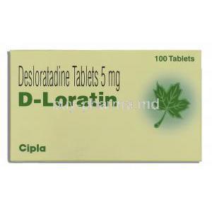 D-Loratin, Generic  Clarinex, Desloratadine 5 mg